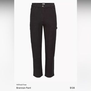 Aritzia Wilfred Free Brennan pant, black cargo. Size 10.